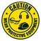 Signmission Wear Protective Equipment 16in Non-Slip Floor Marker, 16" x 16", FD-C-16-99869 FD-C-16-99869 - alternate 1